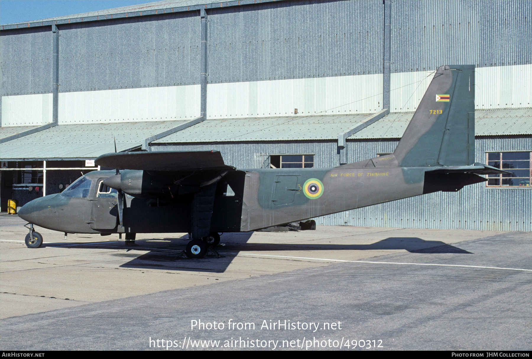 Aircraft Photo of 7213 | Britten-Norman BN-2A-21 Islander | Zimbabwe - Air Force | AirHistory.net #490312