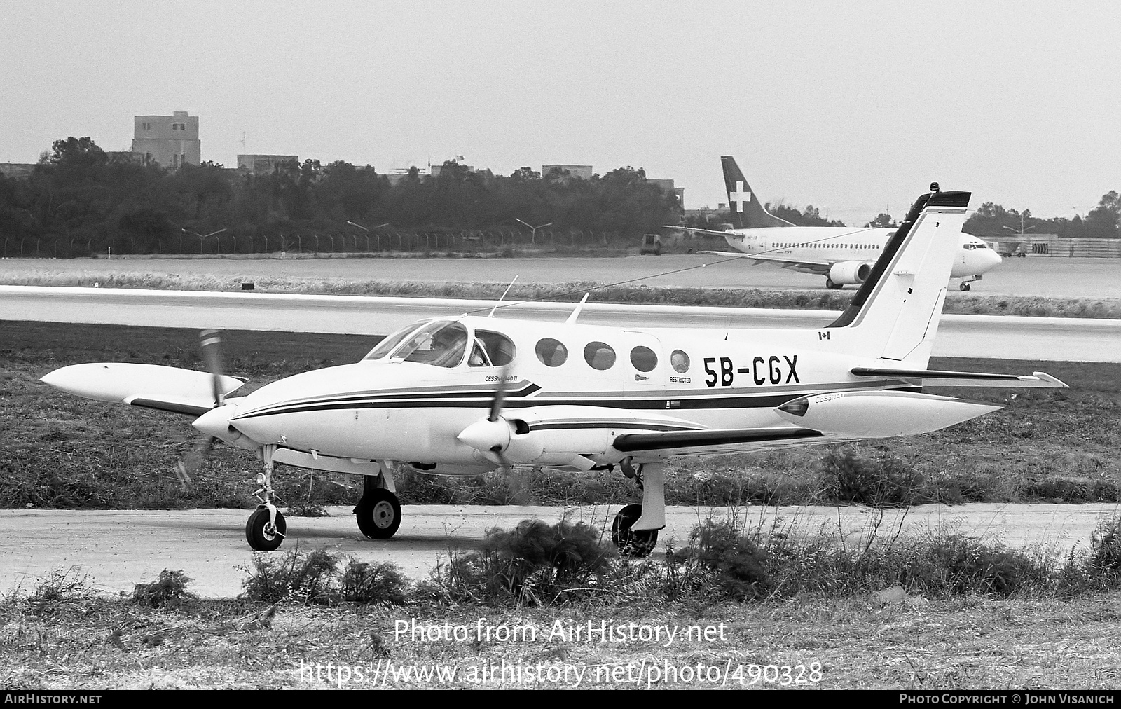 Aircraft Photo of 5B-CGX | Cessna 340A II | AirHistory.net #490328