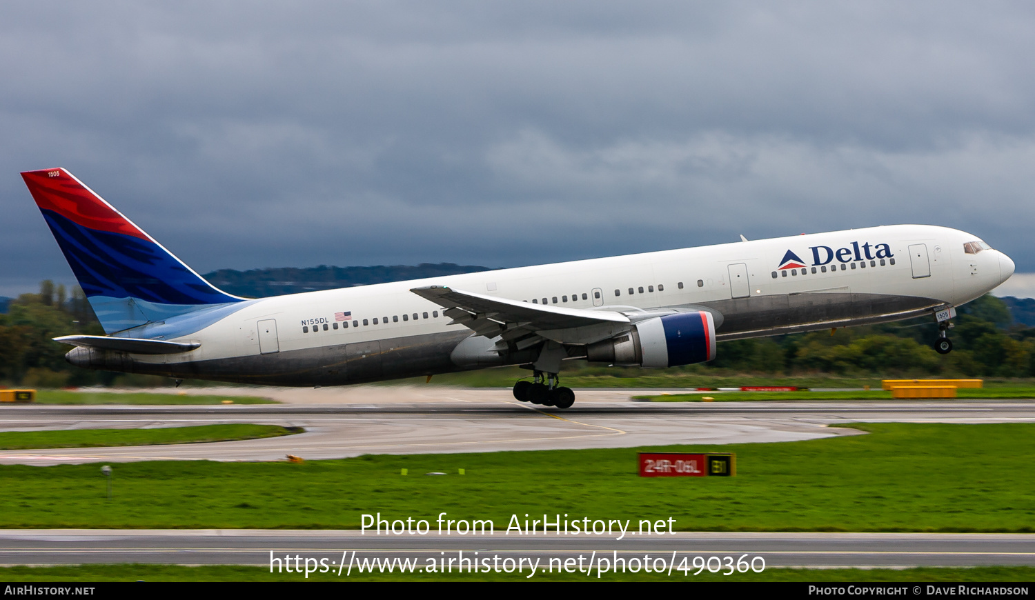 Aircraft Photo of N155DL | Boeing 767-3P6/ER | Delta Air Lines | AirHistory.net #490360