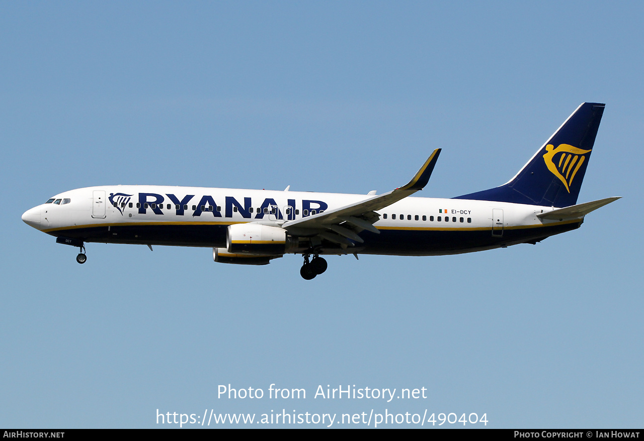 Aircraft Photo of EI-DCY | Boeing 737-8AS | Ryanair | AirHistory.net #490404