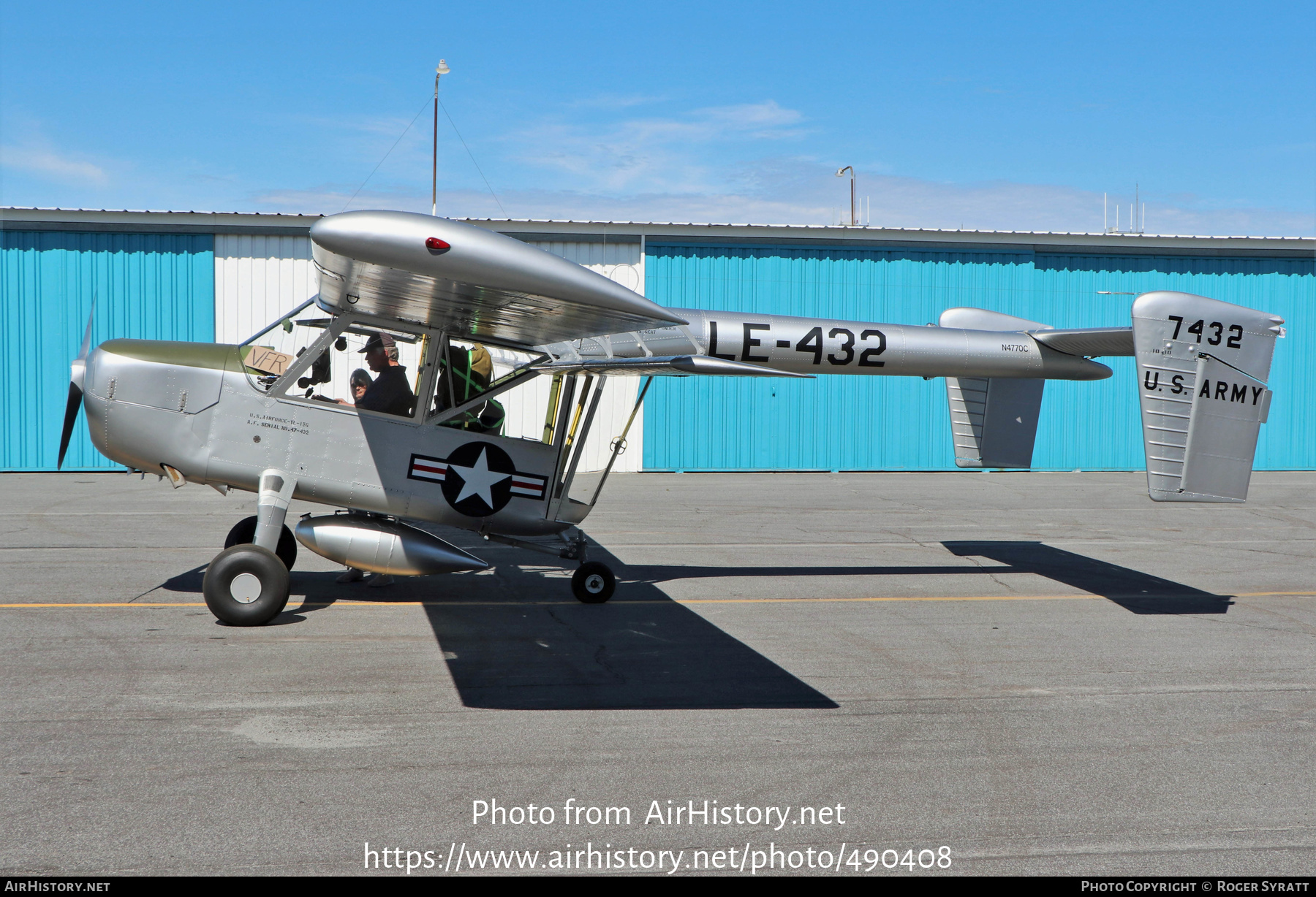 Aircraft Photo of N4770C / 7432 | Boeing YL-15 Scout | USA - Army | AirHistory.net #490408