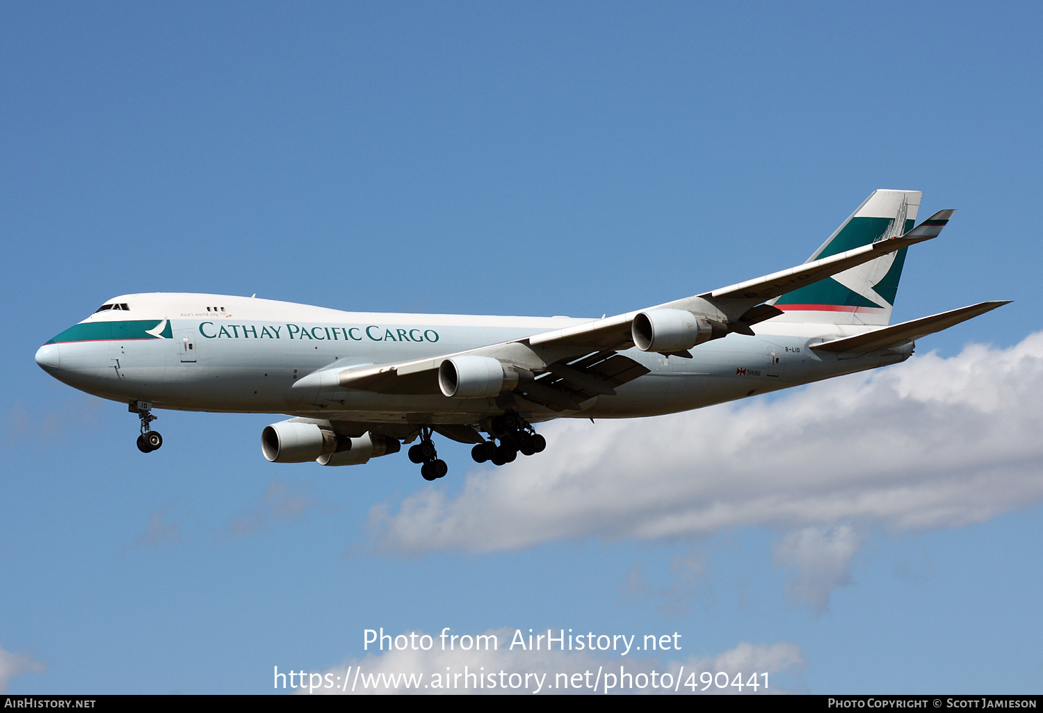 Aircraft Photo of B-LID | Boeing 747-467F/ER/SCD | Cathay Pacific Airways Cargo | AirHistory.net #490441