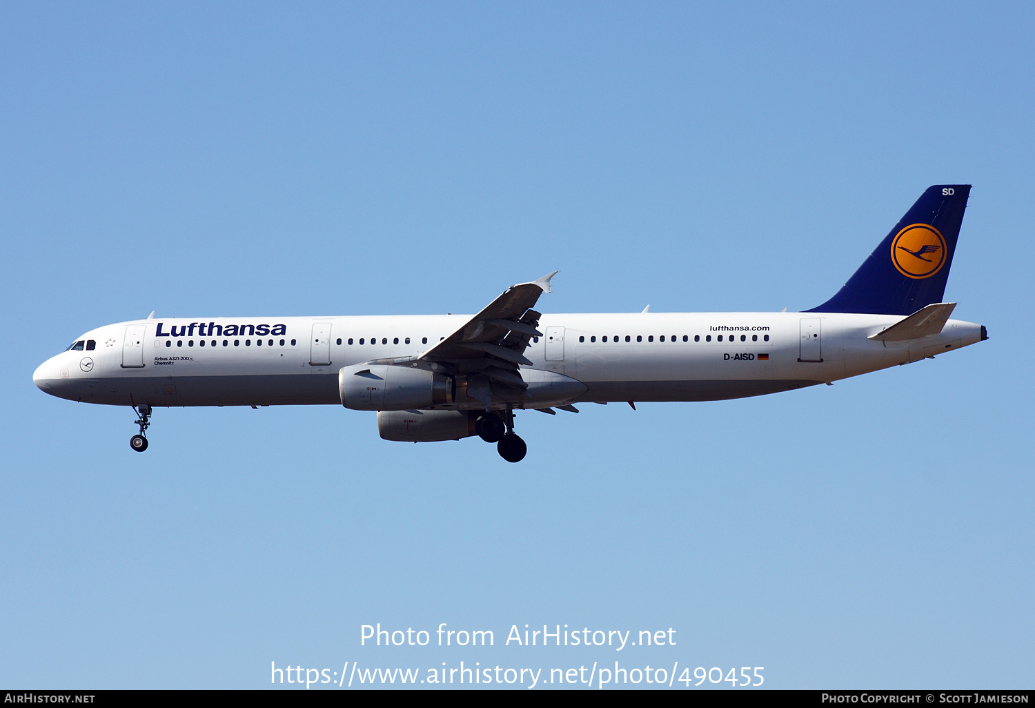 Aircraft Photo of D-AISD | Airbus A321-231 | Lufthansa | AirHistory.net #490455