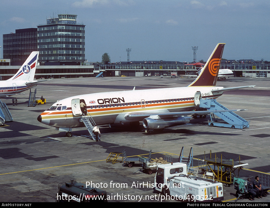 Aircraft Photo of G-BHCL | Boeing 737-2M8/Adv | Orion Airways | AirHistory.net #490522