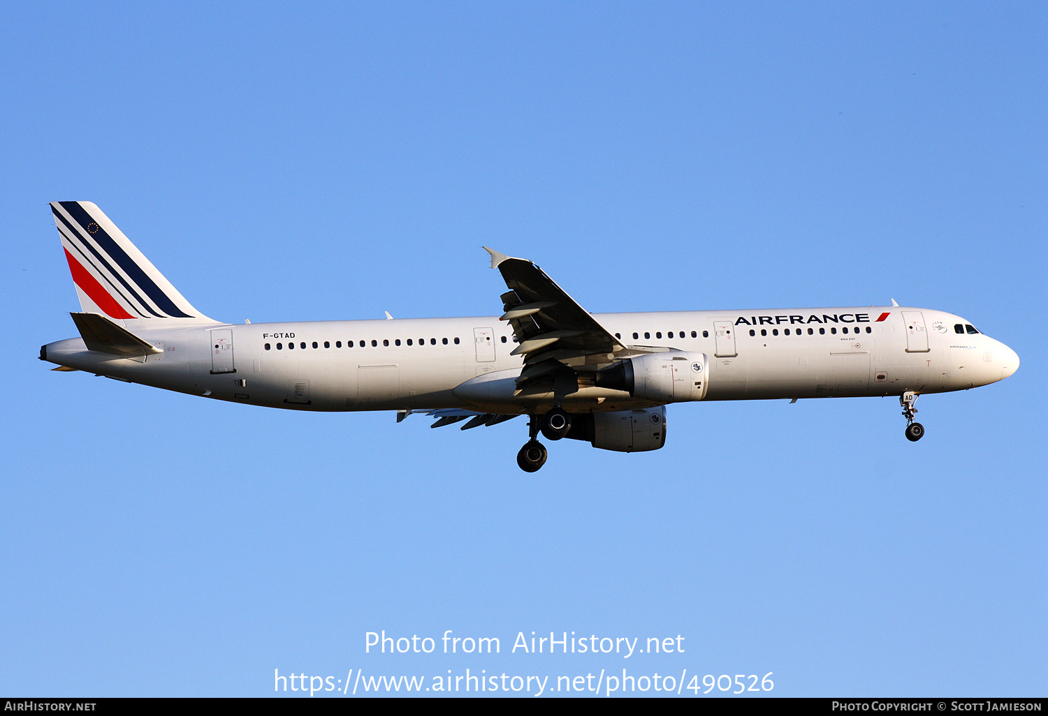 Aircraft Photo of F-GTAD | Airbus A321-211 | Air France | AirHistory.net #490526