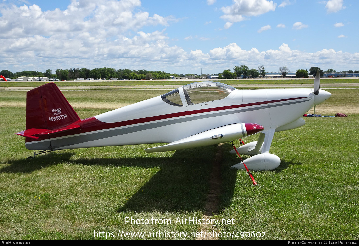 Aircraft Photo of N910TP | Van's RV-6 | AirHistory.net #490602