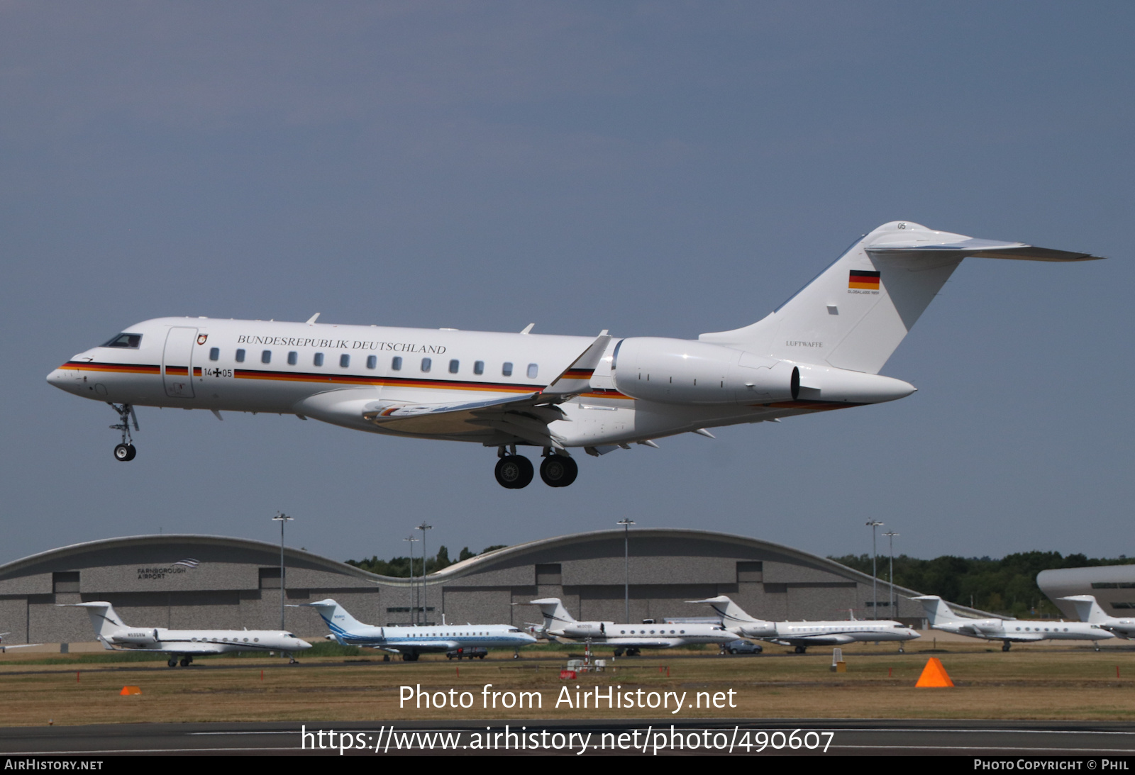 Aircraft Photo of 1405 | Bombardier Global 6000 (BD-700-1A10) | Germany - Air Force | AirHistory.net #490607