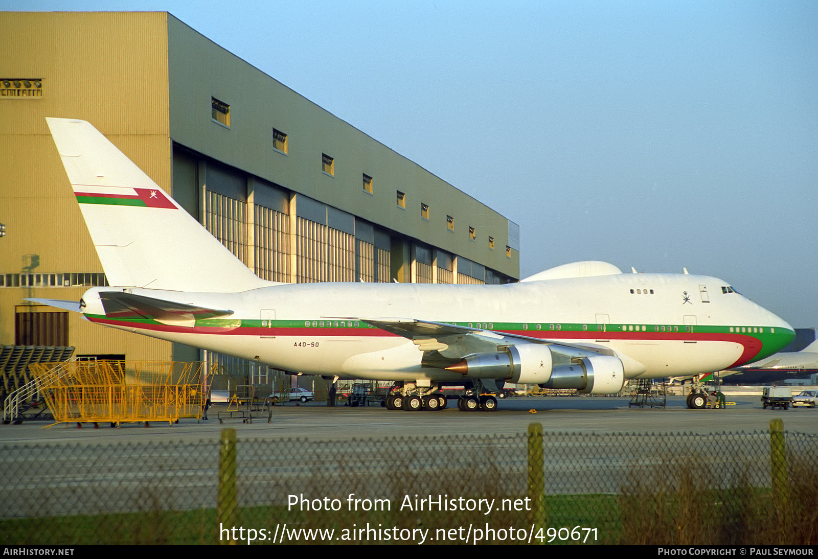 Aircraft Photo of A4O-SO | Boeing 747SP-27 | Oman Royal Flight | AirHistory.net #490671