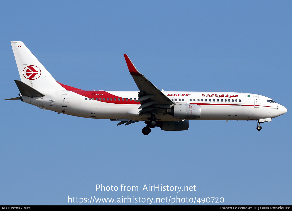 Aircraft Photo of 7T-VJJ | Boeing 737-8D6 | Air Algérie | AirHistory.net #490720