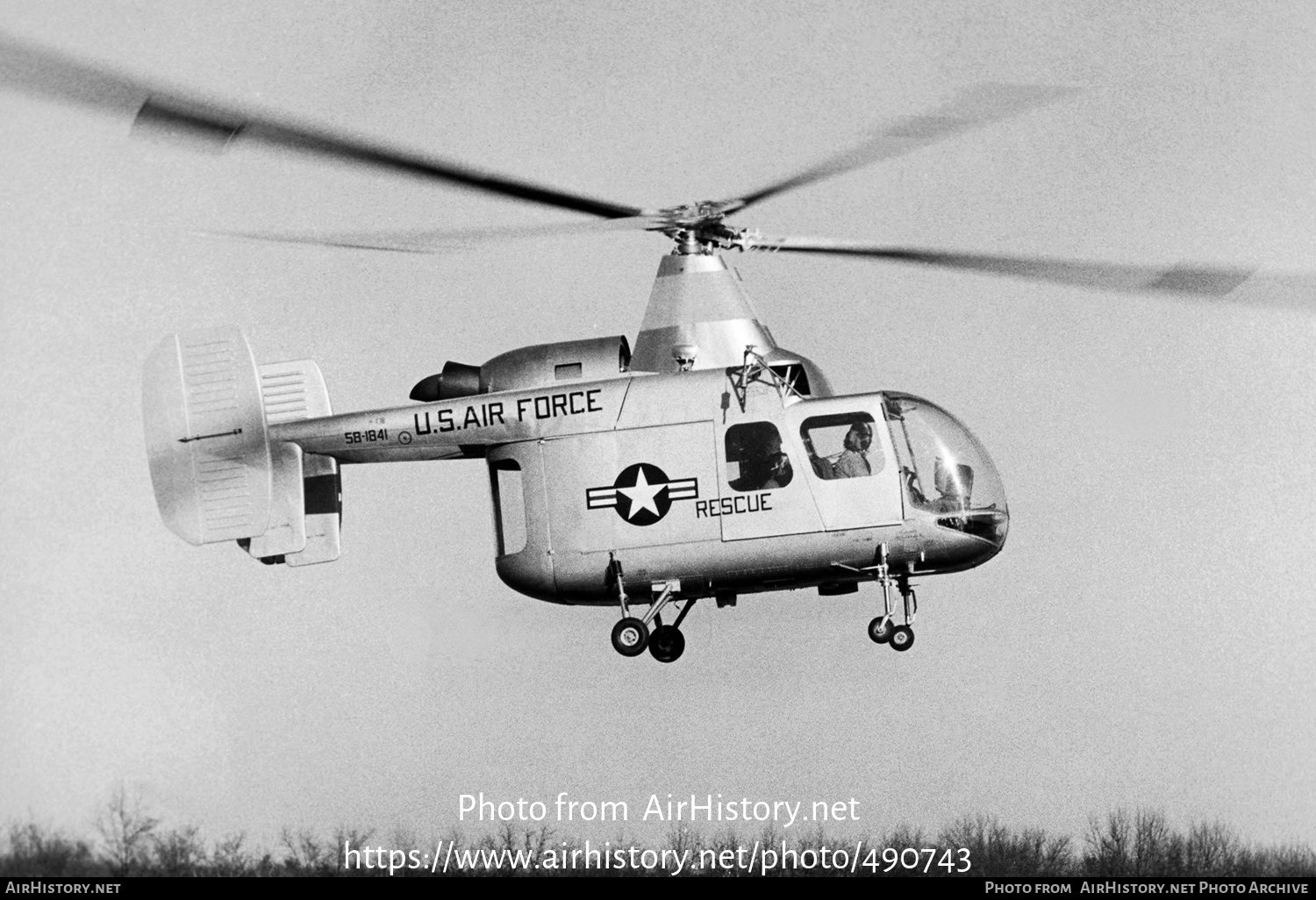 Aircraft Photo of 58-1841 | Kaman H-43B Huskie | USA - Air Force | AirHistory.net #490743