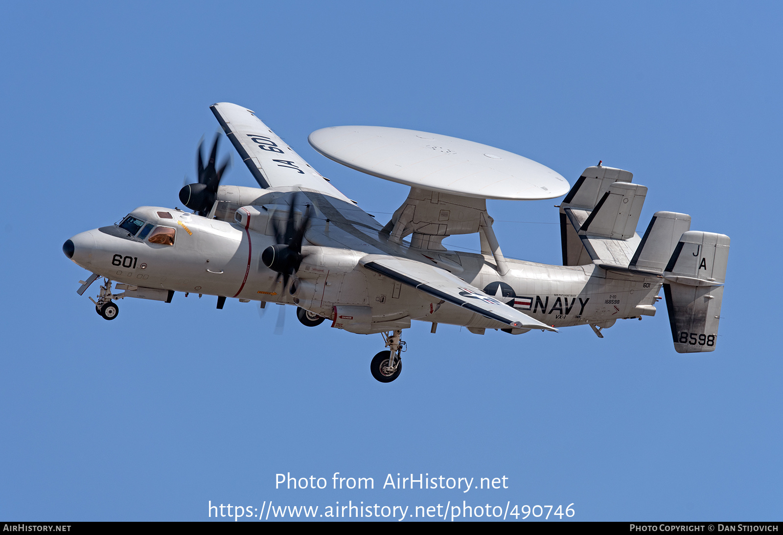 Aircraft Photo of 168598 / 8598 | Northrop Grumman E-2D Hawkeye | USA - Navy | AirHistory.net #490746