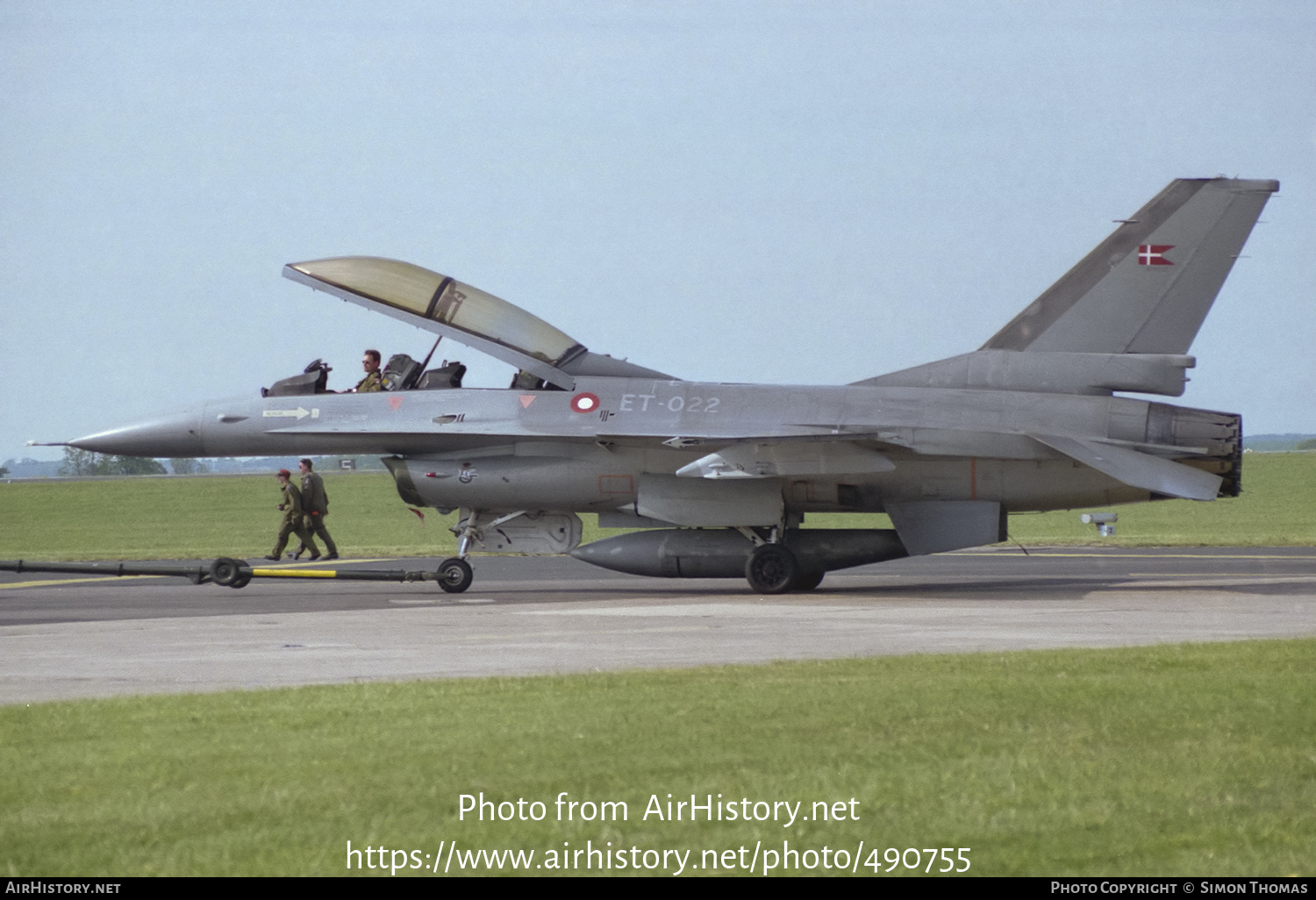 Aircraft Photo of ET-022 | General Dynamics F-16B Fighting Falcon | Denmark - Air Force | AirHistory.net #490755