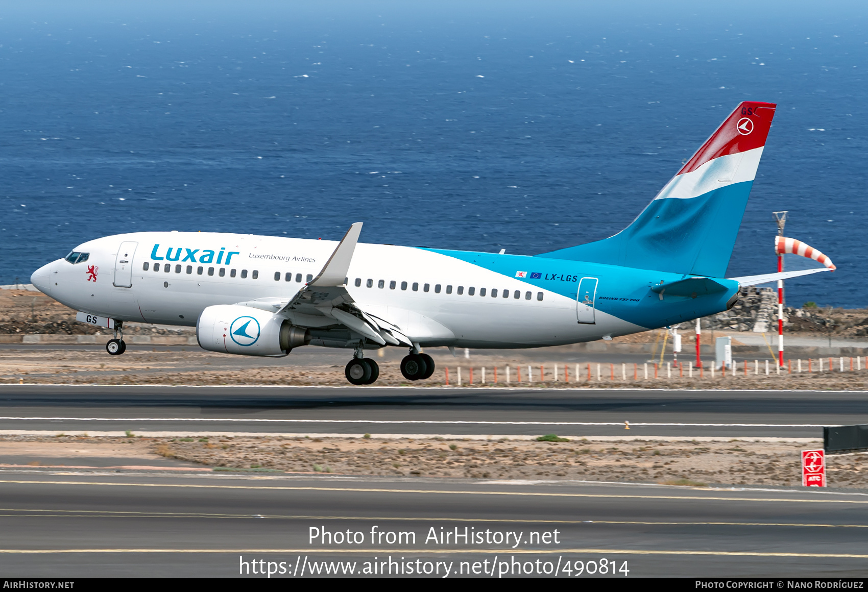 Aircraft Photo of LX-LGS | Boeing 737-7C9 | Luxair | AirHistory.net #490814