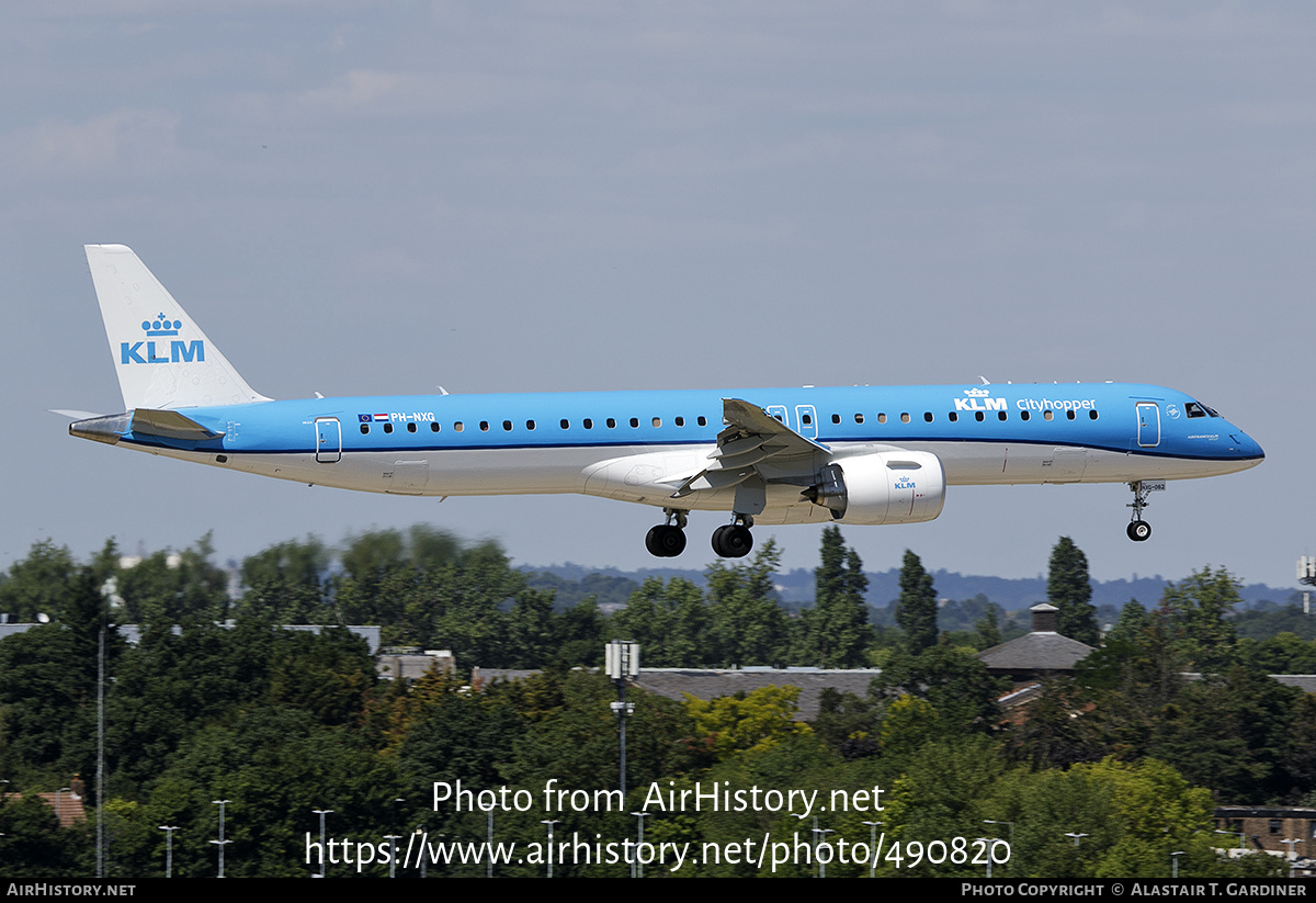 Aircraft Photo of PH-NXG | Embraer 195-E2 (ERJ-190-400) | KLM Cityhopper | AirHistory.net #490820