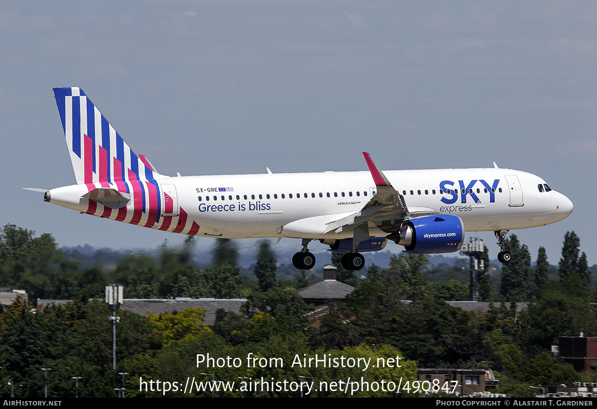 Aircraft Photo of SX-GRE | Airbus A320-251N | Sky Express | AirHistory.net #490847