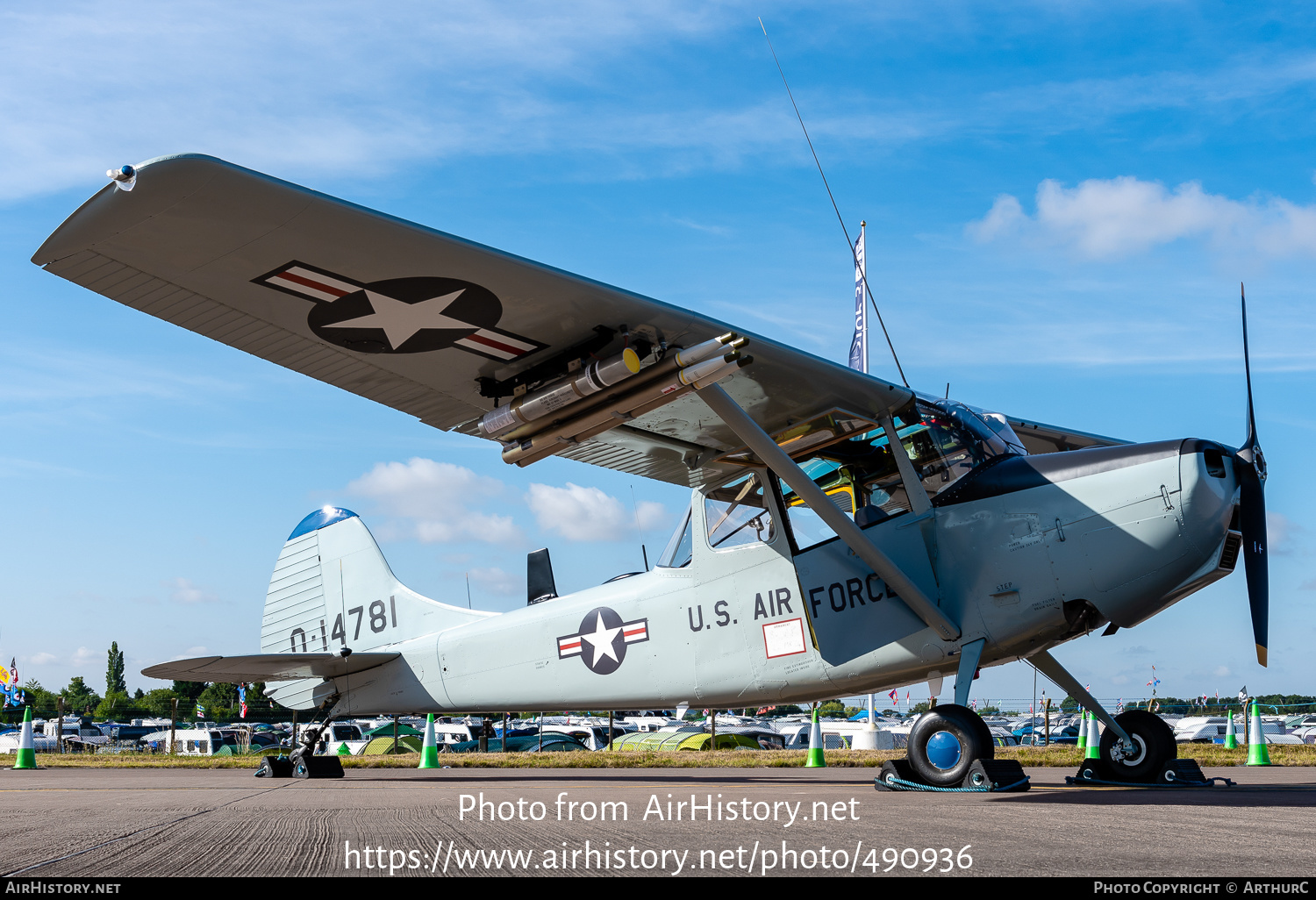 Aircraft Photo of G-VNAM / 0-14781 | Cessna O-1A Bird Dog | USA - Air Force | AirHistory.net #490936