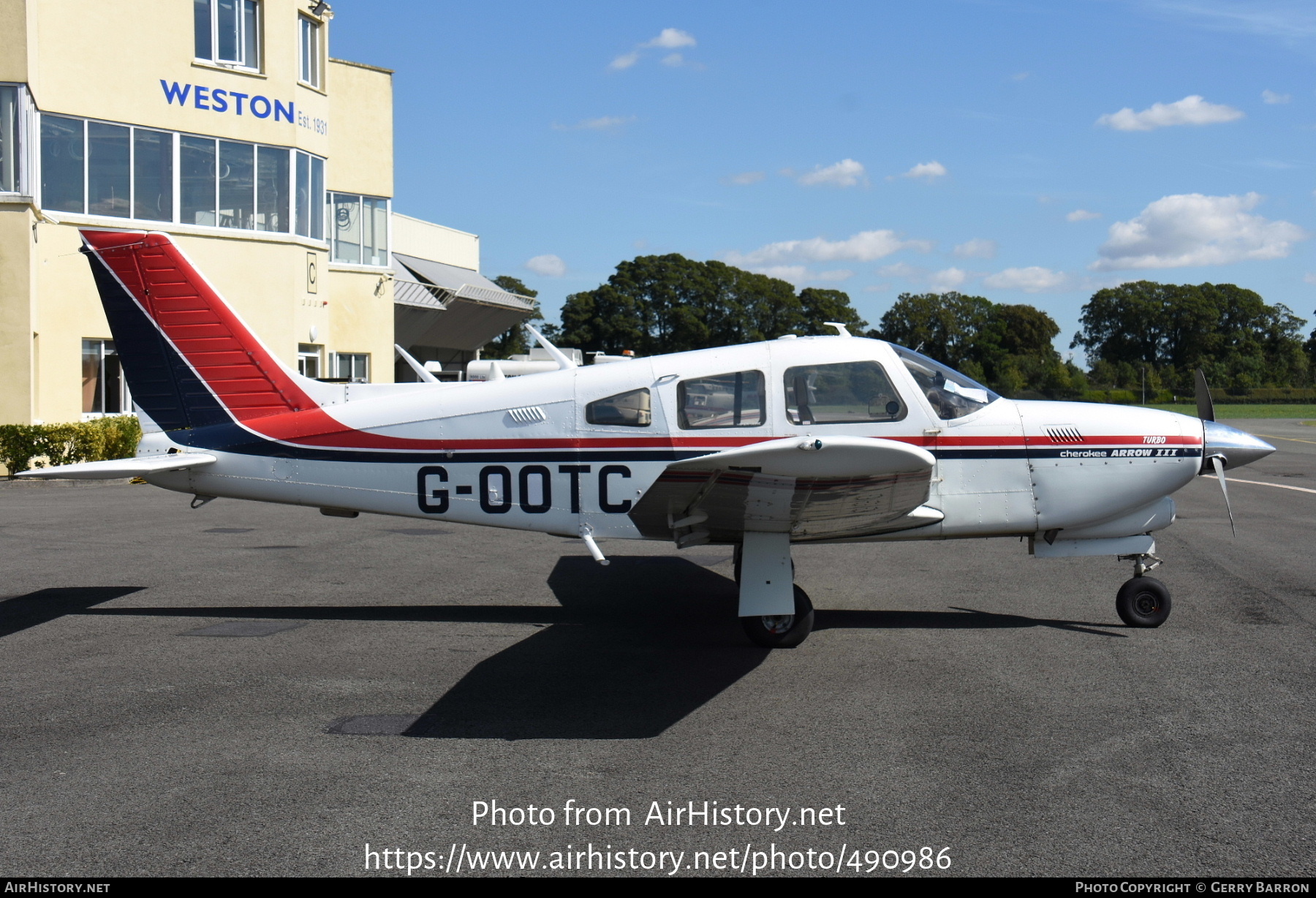 Aircraft Photo of G-OOTC | Piper PA-28R-201T Turbo Cherokee Arrow III | AirHistory.net #490986