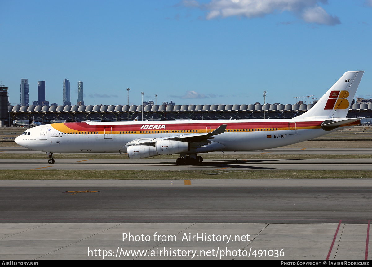 Aircraft Photo of EC-ICF | Airbus A340-313 | Iberia | AirHistory.net #491036