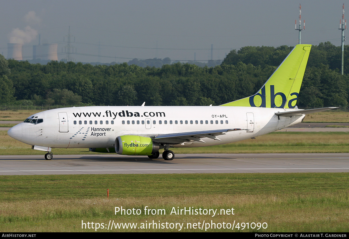 Aircraft Photo of OY-APL | Boeing 737-5L9 | DBA - Deutsche BA | AirHistory.net #491090