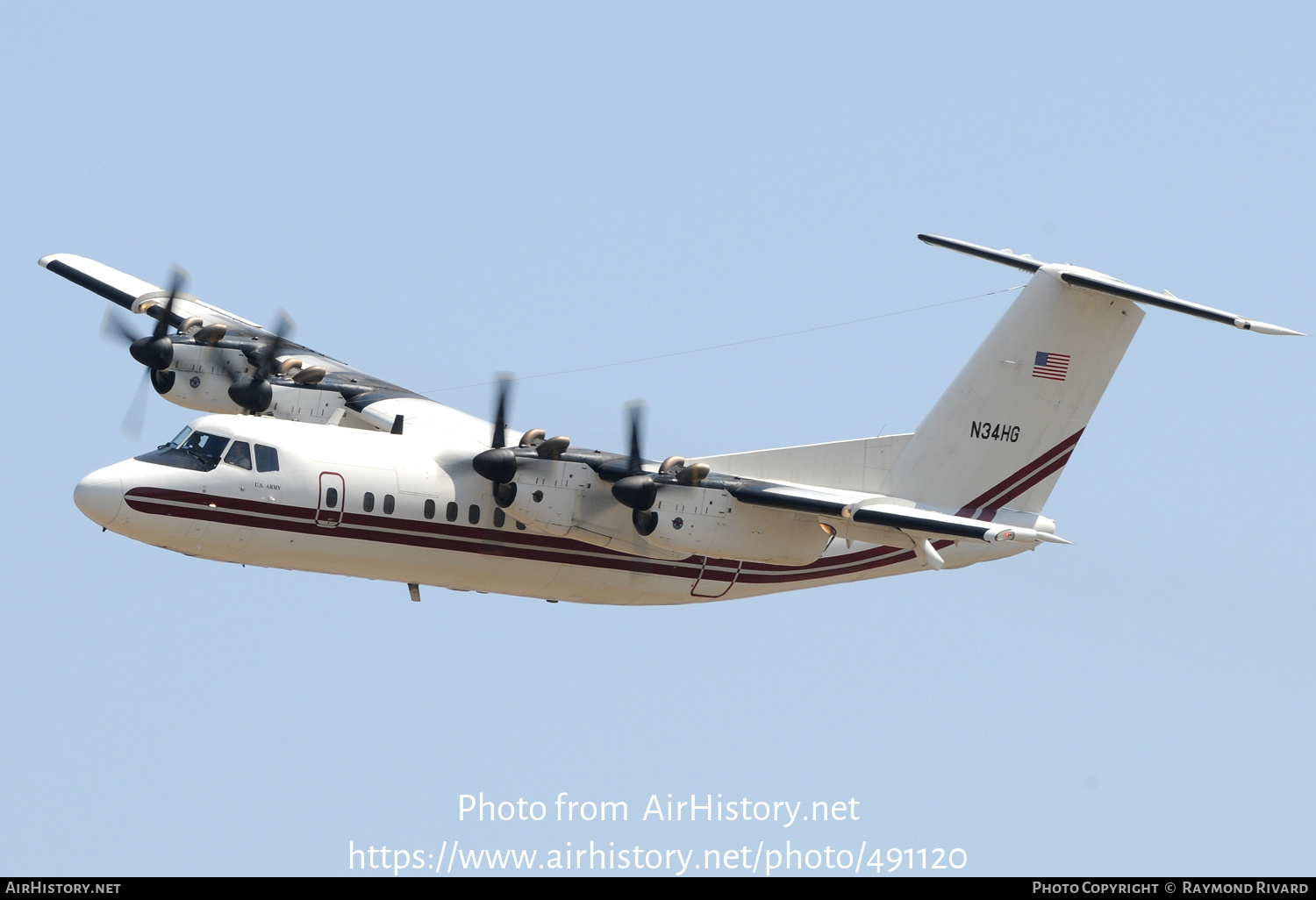 Aircraft Photo of N34HG | De Havilland Canada DHC-7-102 Dash 7 | USA - Army | AirHistory.net #491120