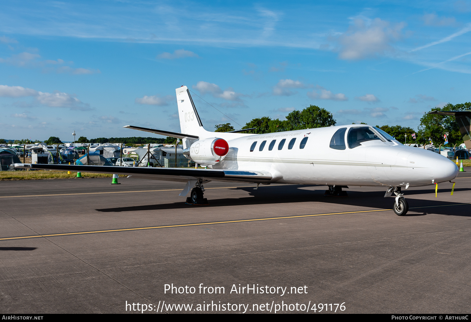 Aircraft Photo of SE-RMI / 103003 | Cessna 550 Citation Bravo | Swedish Air Force Historic Flight | Sweden - Air Force | AirHistory.net #491176