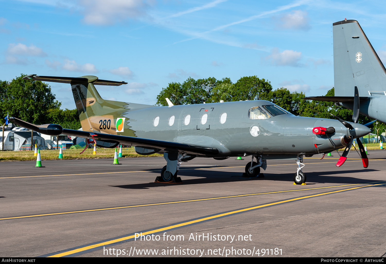 Aircraft Photo of 280 | Pilatus PC-12NG (PC-12/47E) | Ireland - Air Force | AirHistory.net #491181