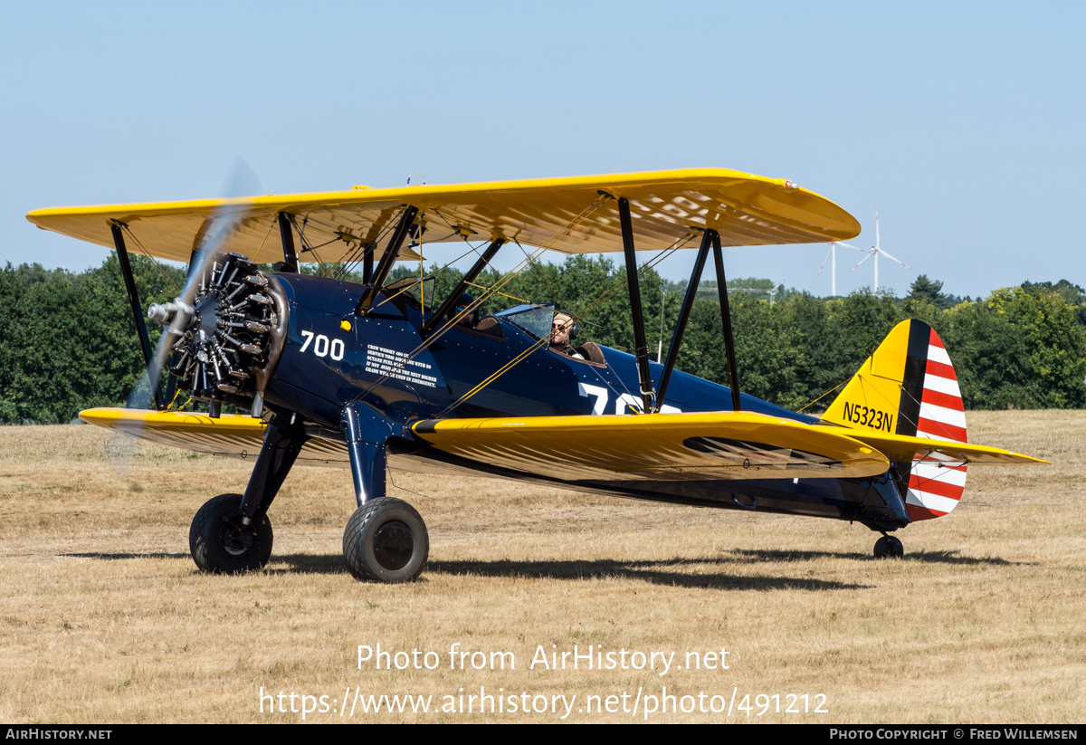 Aircraft Photo of N5323N | Boeing N2S-5 Kaydet (A75N1) | USA - Navy | AirHistory.net #491212