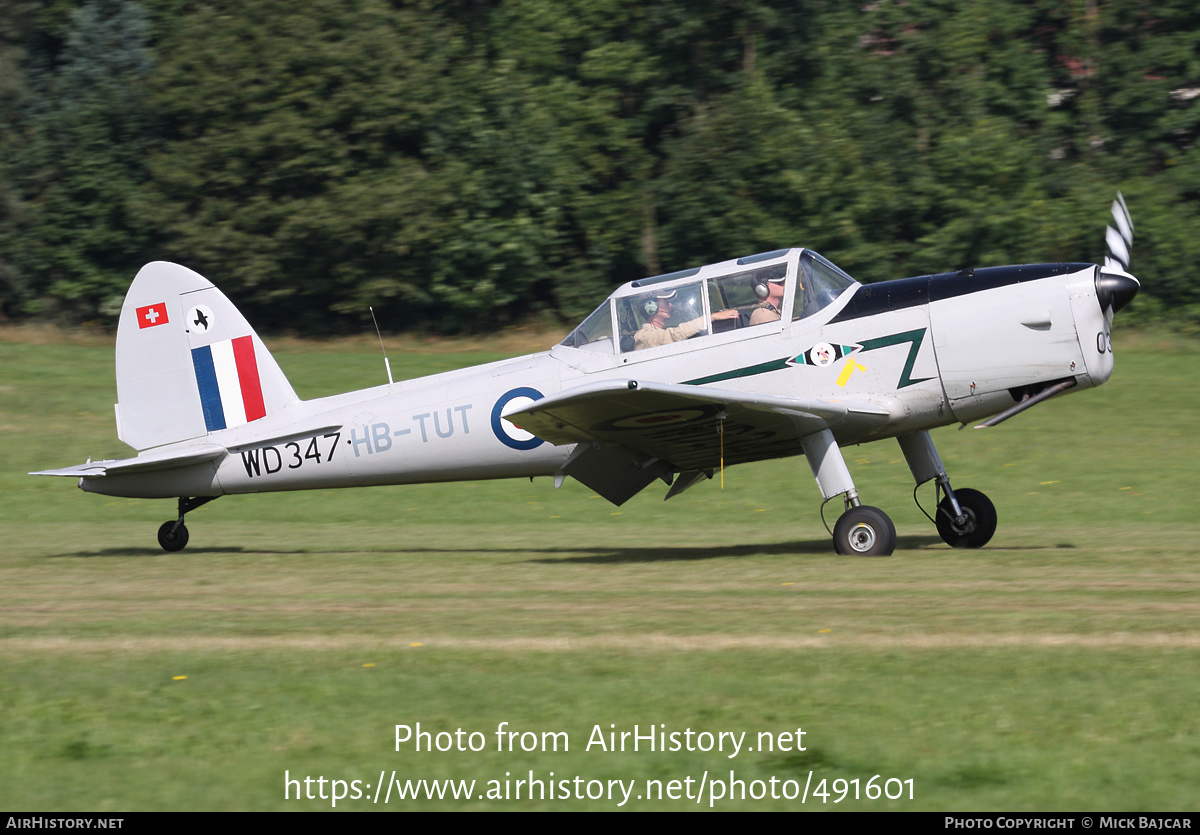 Aircraft Photo of HB-TUT / WD347 | De Havilland DHC-1 Chipmunk Mk22 | UK - Air Force | AirHistory.net #491601