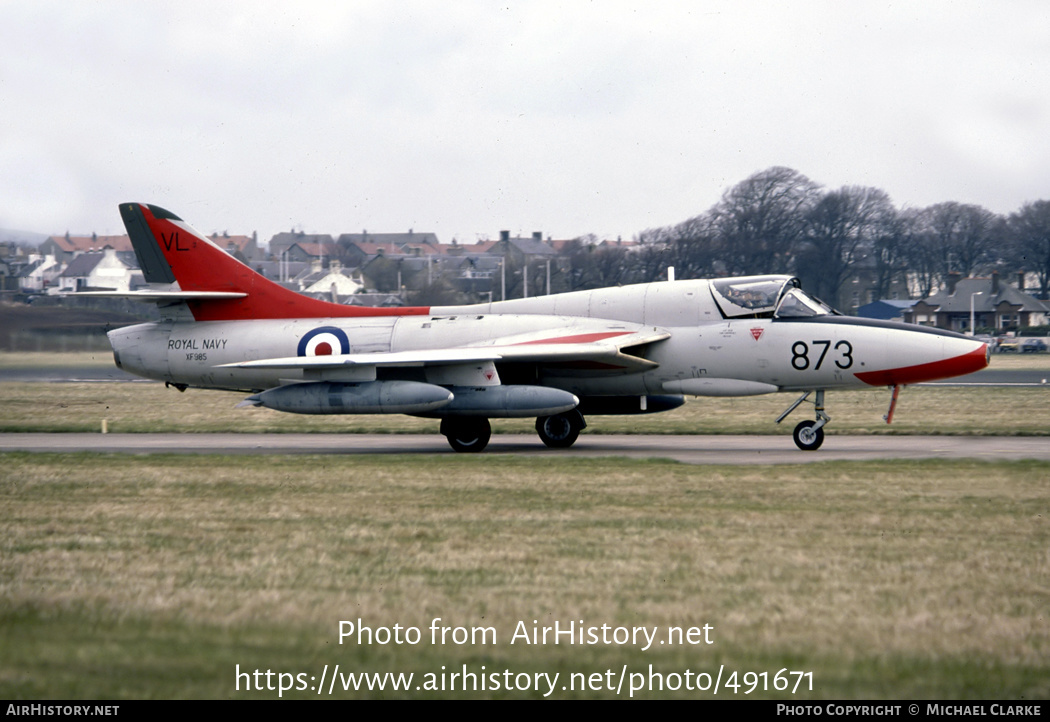 Aircraft Photo of XF985 | Hawker Hunter T8C | UK - Navy | AirHistory.net #491671