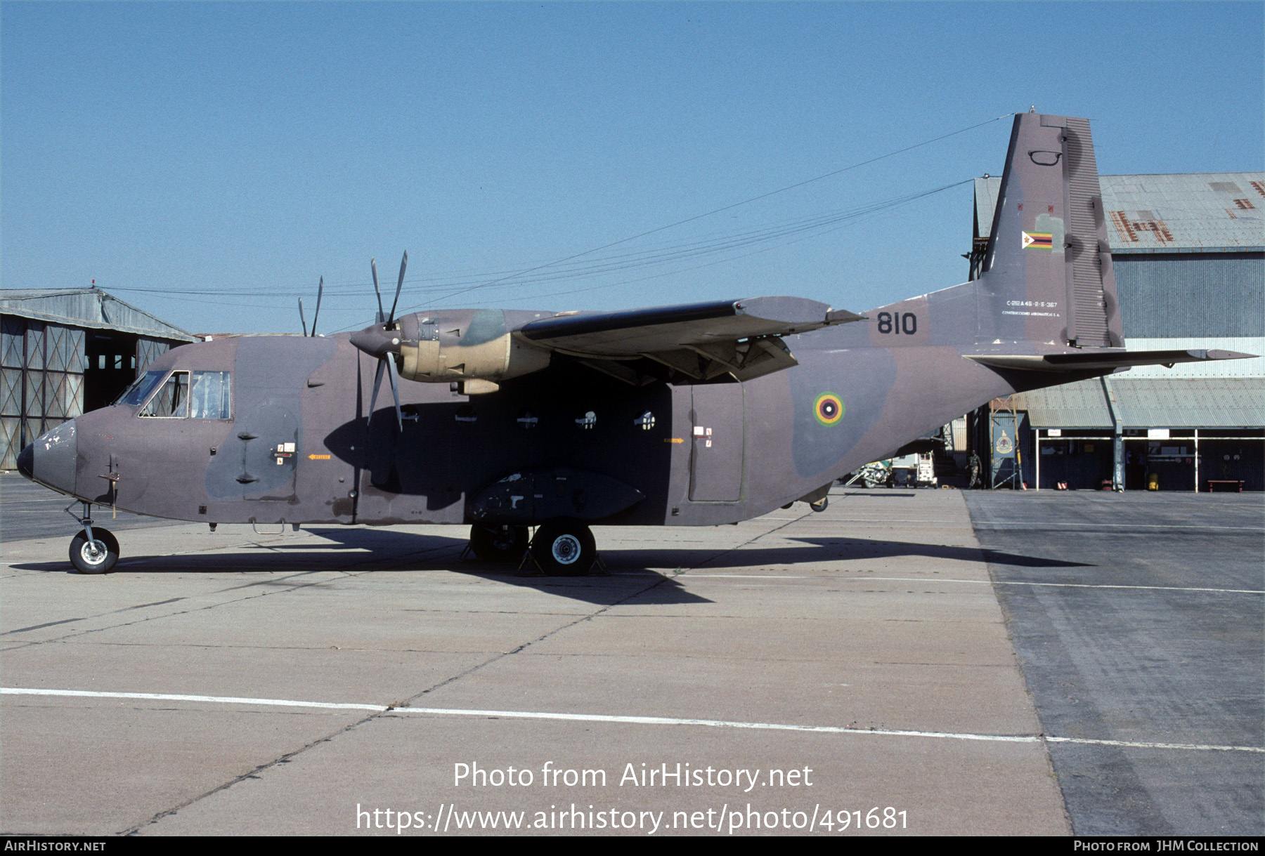 Aircraft Photo of 810 | CASA C-212-100 Aviocar | Zimbabwe - Air Force | AirHistory.net #491681