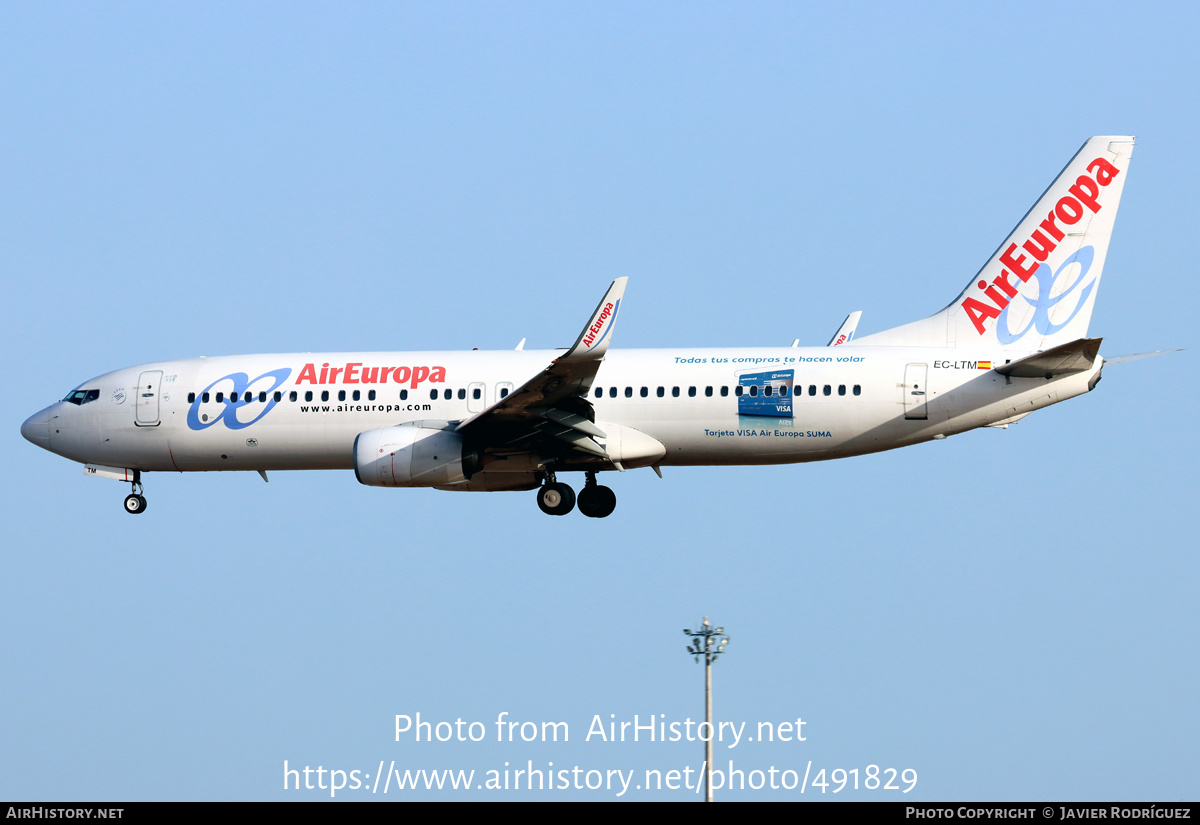 Aircraft Photo of EC-LTM | Boeing 737-85P | Air Europa | AirHistory.net #491829