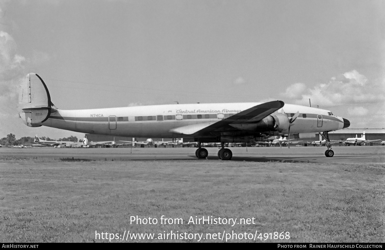 Aircraft Photo of N74CA | Lockheed L-1049H Super Constellation | Central American Airways | AirHistory.net #491868