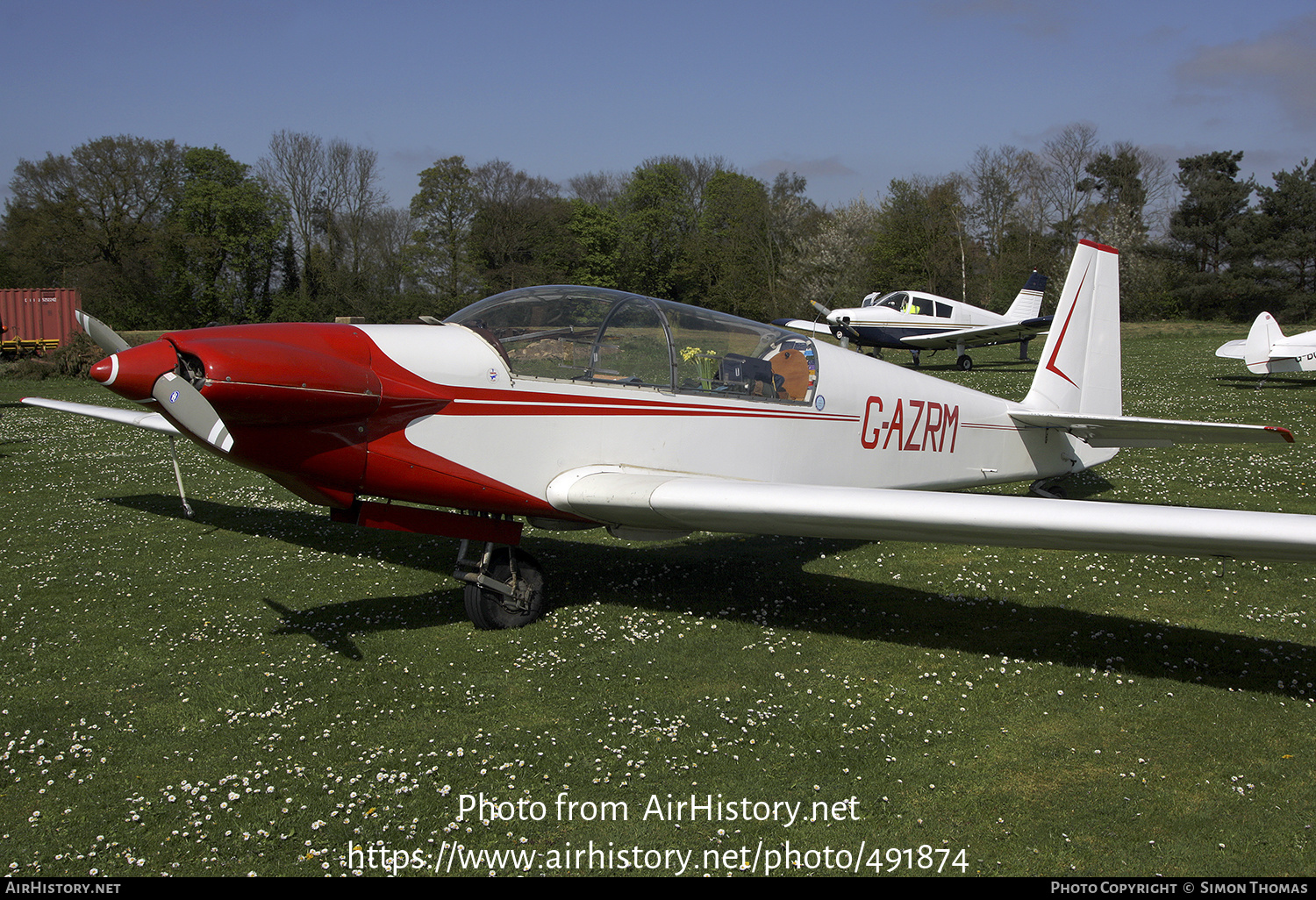 Aircraft Photo of G-AZRM | Fournier RF-5 | AirHistory.net #491874