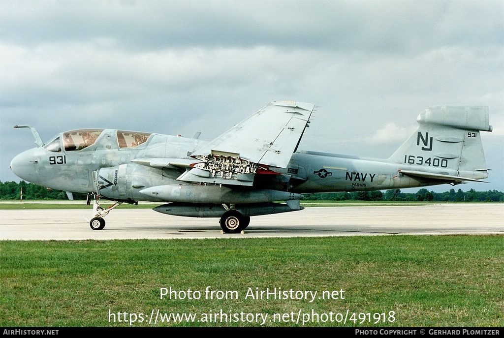 Aircraft Photo of 163400 | Grumman EA-6B Prowler (G-128) | USA - Navy | AirHistory.net #491918