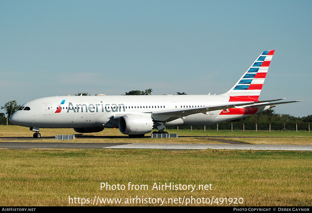 Aircraft Photo of N816AA | Boeing 787-8 Dreamliner | American Airlines | AirHistory.net #491920