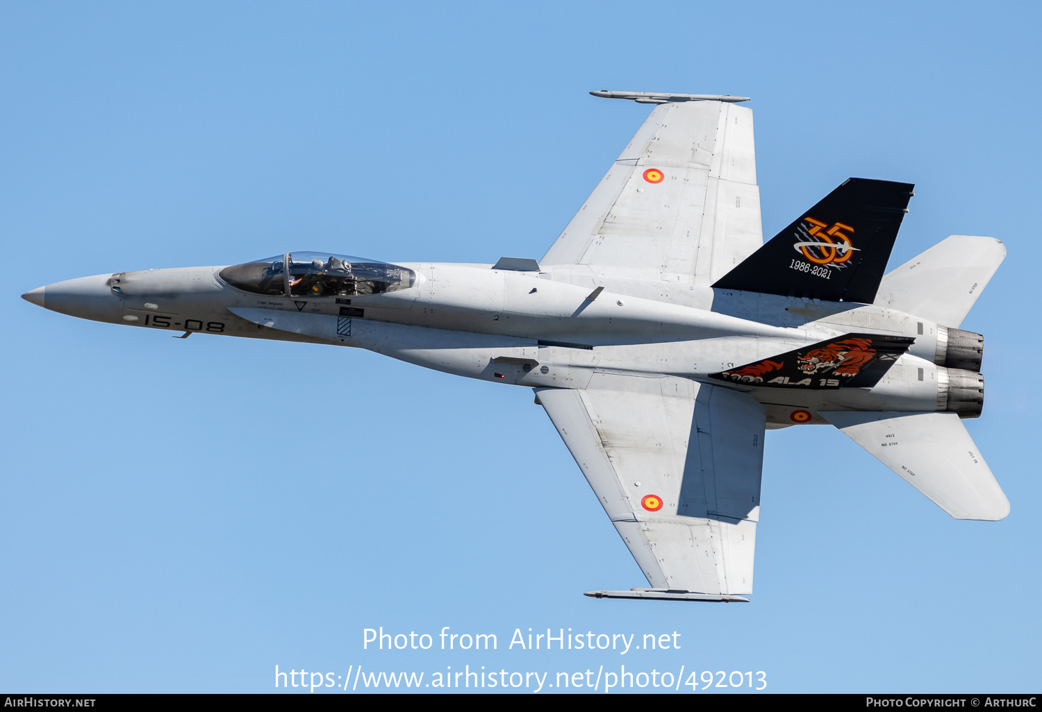 Aircraft Photo of C15-21 | McDonnell Douglas EF-18A Hornet | Spain - Air Force | AirHistory.net #492013