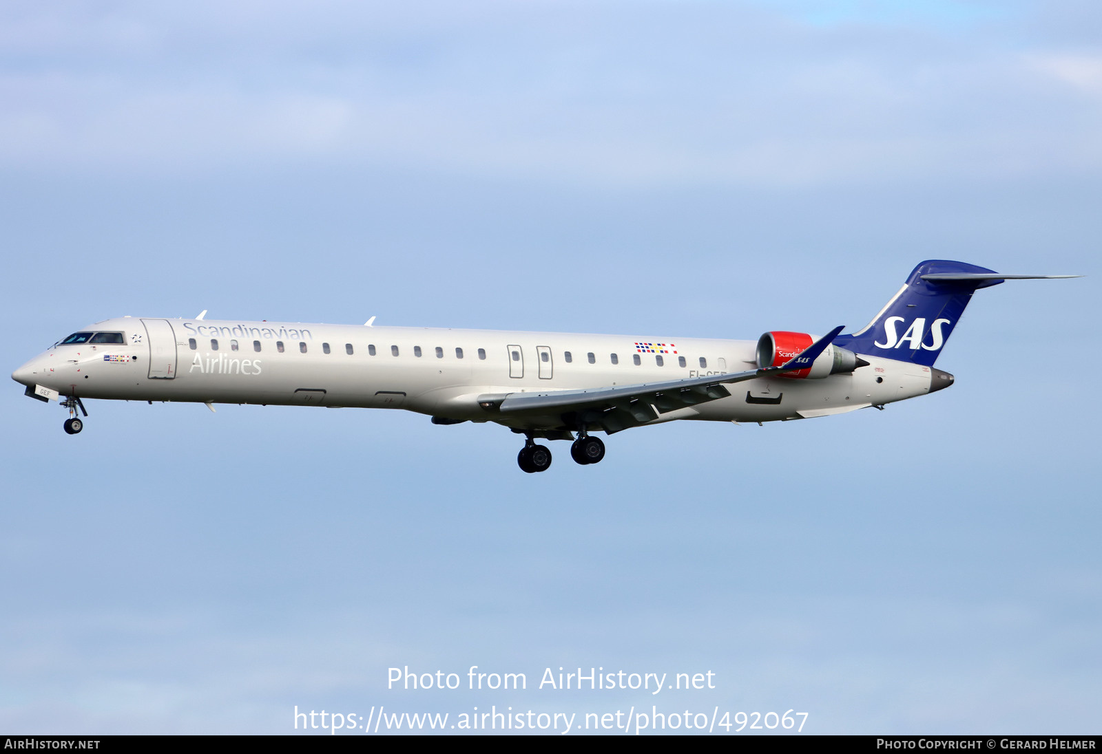 Aircraft Photo of EI-GEF | Bombardier CRJ-900LR (CL-600-2D24) | Scandinavian Airlines - SAS | AirHistory.net #492067