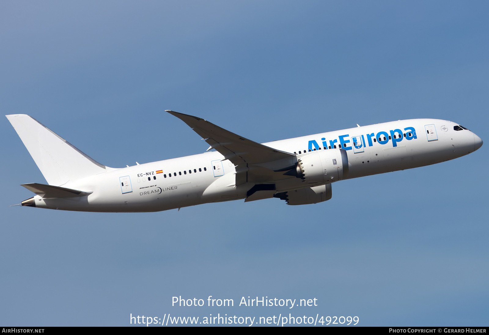 Aircraft Photo of EC-NVZ | Boeing 787-8 Dreamliner | Air Europa | AirHistory.net #492099