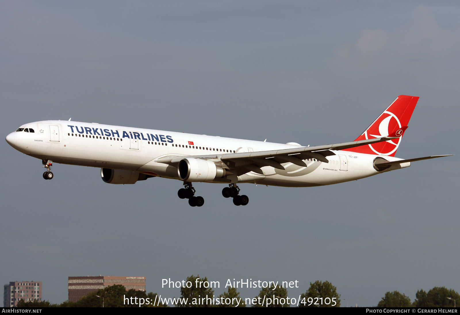 Aircraft Photo of TC-JOF | Airbus A330-303 | Turkish Airlines | AirHistory.net #492105