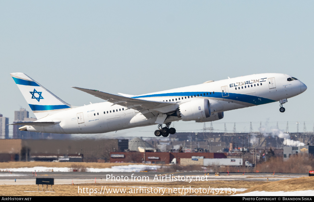 Aircraft Photo of 4X-ERB | Boeing 787-8 Dreamliner | El Al Israel Airlines | AirHistory.net #492139