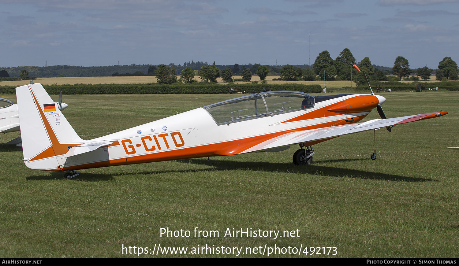 Aircraft Photo of G-CITD | Fournier RF-5 | AirHistory.net #492173