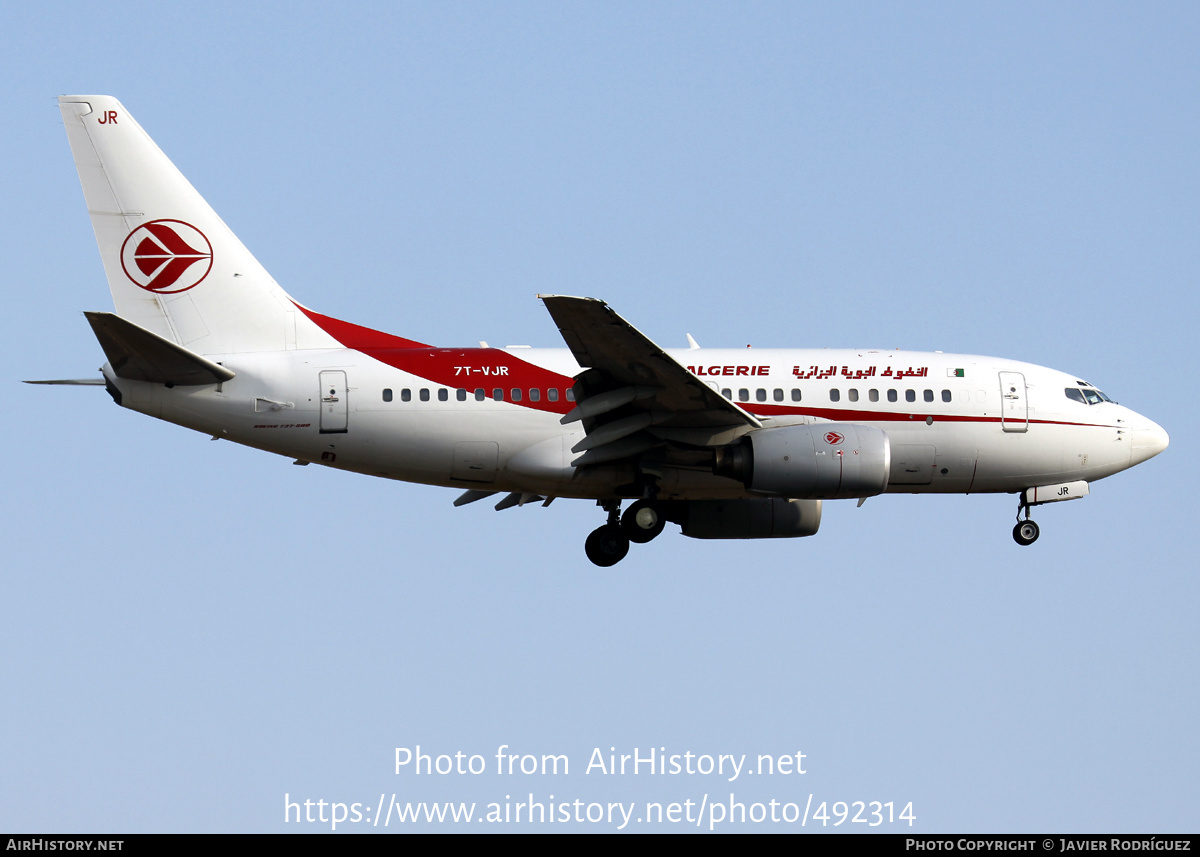 Aircraft Photo of 7T-VJR | Boeing 737-6D6 | Air Algérie | AirHistory.net #492314