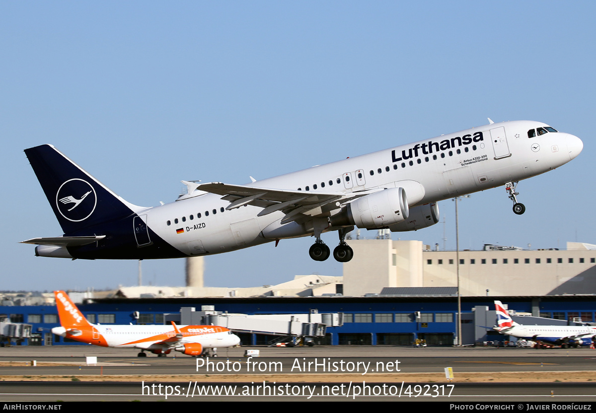 Aircraft Photo of D-AIZD | Airbus A320-214 | Lufthansa | AirHistory.net #492317