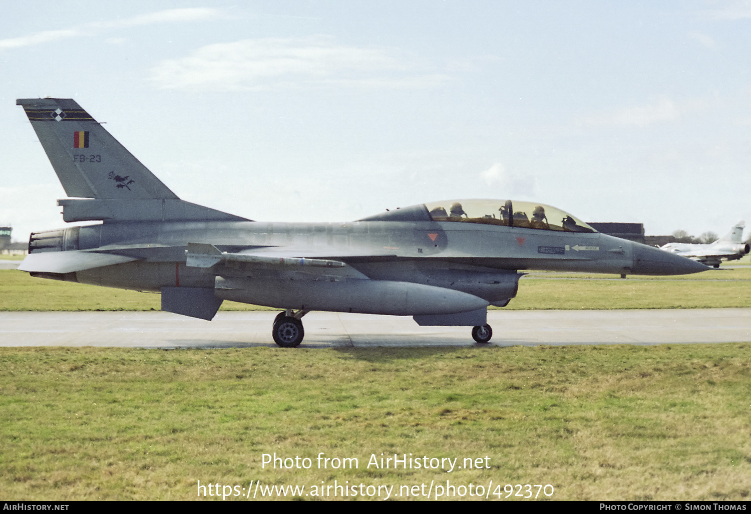 Aircraft Photo of FB-23 | General Dynamics F-16B Fighting Falcon | Belgium - Air Force | AirHistory.net #492370