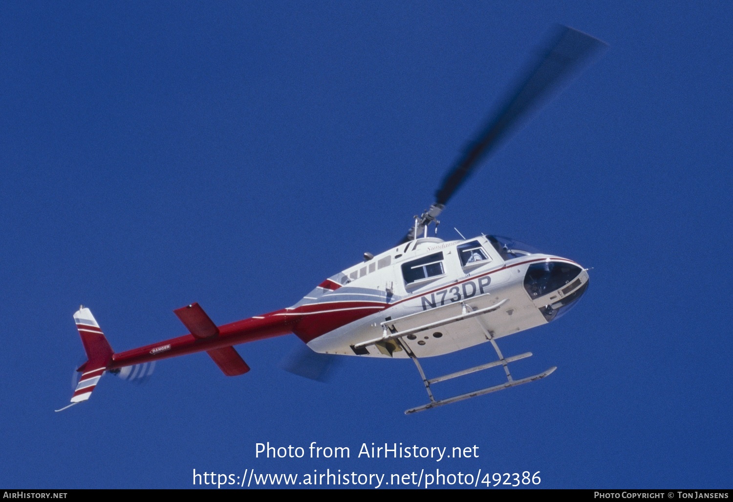 Aircraft Photo of N73DP | Bell 206B-3 JetRanger III | AirHistory.net #492386