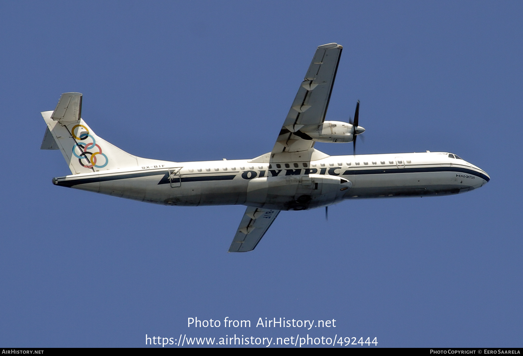 Aircraft Photo of SX-BIF | ATR ATR-72-202 | Olympic | AirHistory.net #492444