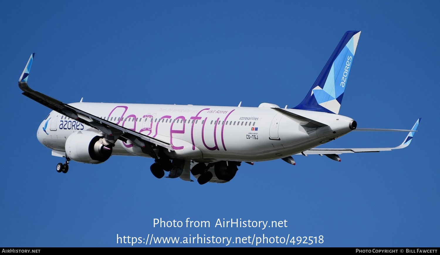 Aircraft Photo of CS-TSJ | Airbus A321-253NX | Azores Airlines | AirHistory.net #492518