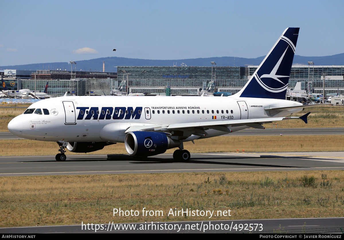 Aircraft Photo of YR-ASD | Airbus A318-111 | TAROM - Transporturile Aeriene Române | AirHistory.net #492573