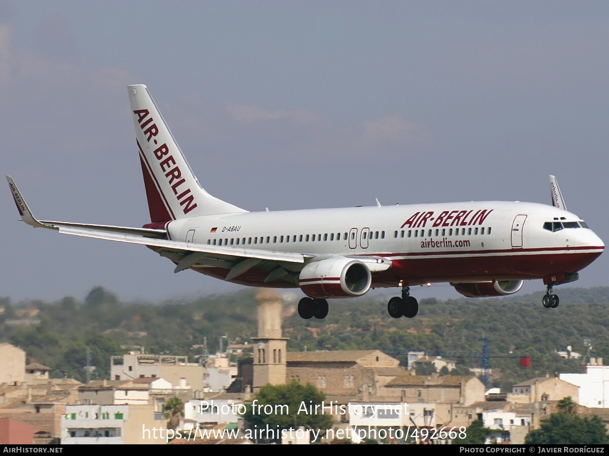 Aircraft Photo of D-ABAU | Boeing 737-86J | Air Berlin | AirHistory.net #492668