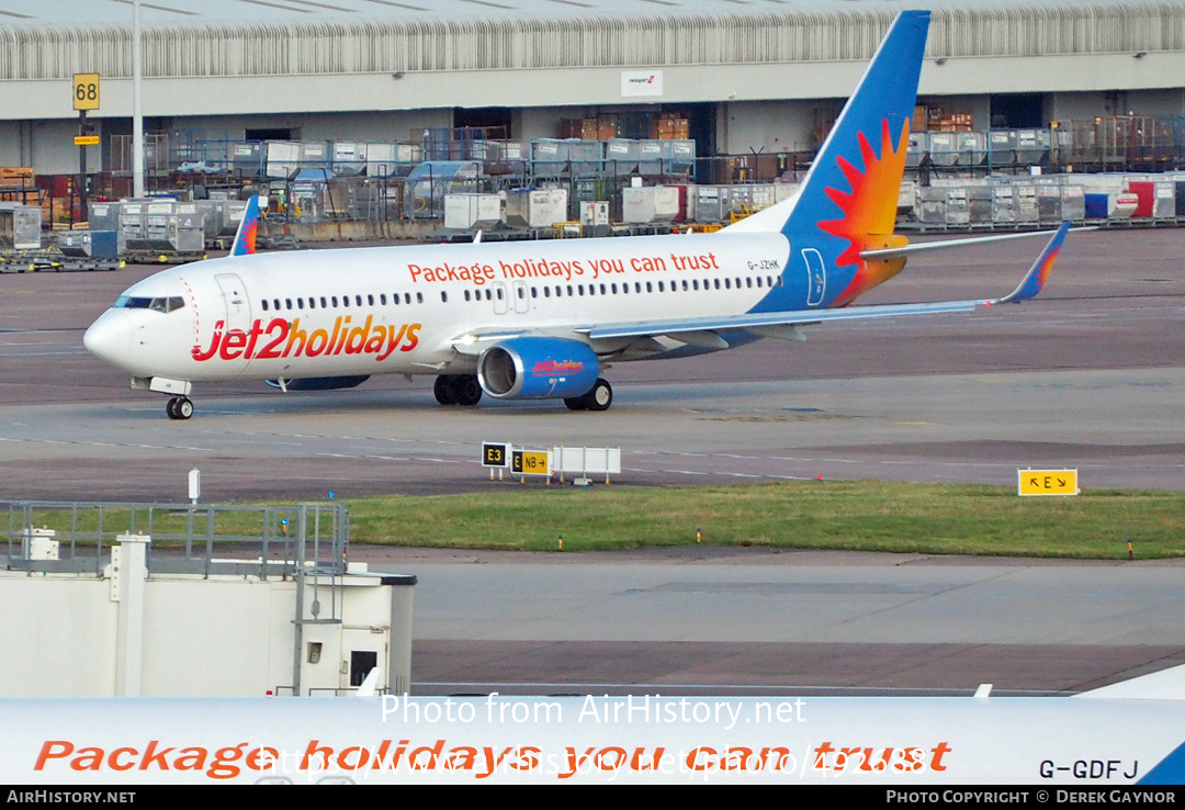 Aircraft Photo of G-JZHK | Boeing 737-800 | Jet2 Holidays | AirHistory.net #492688